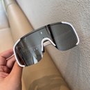 Óculos de sol para esportes ao ar livre, à prova de vento, com armação oversized, UV400, unissex, para ciclismo e moto.